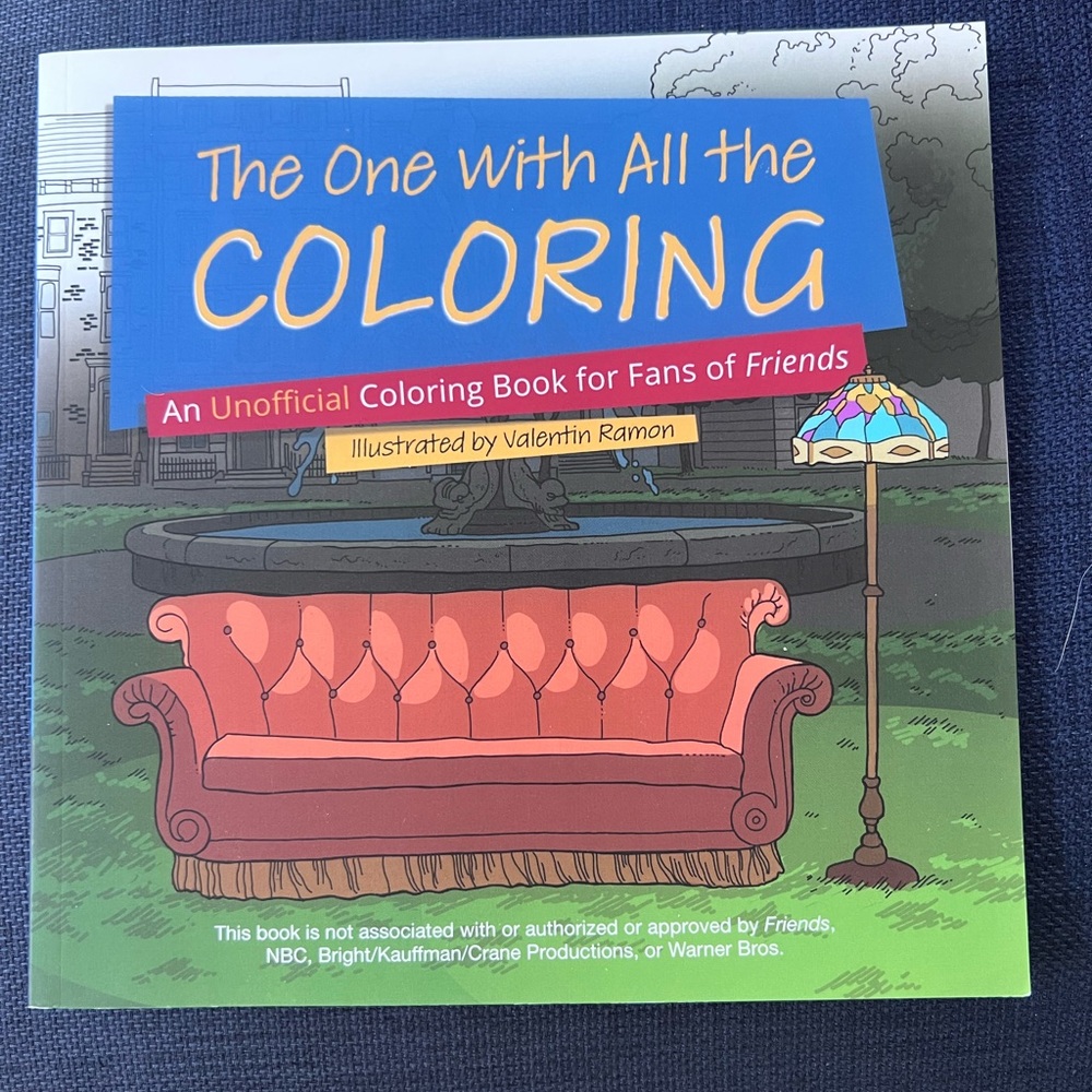 NEW Friends tv show coloring book